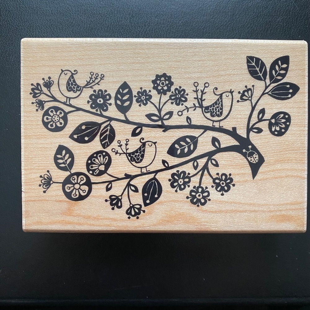 Wood Mounted Rubber Stamp - First Day of Christmas by Penny Black